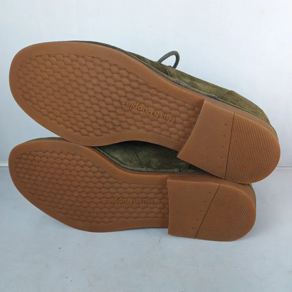 Hush Puppies Cyra  Catelyn Dk Olive Suede Women's Boots Sz 9.5 Medium